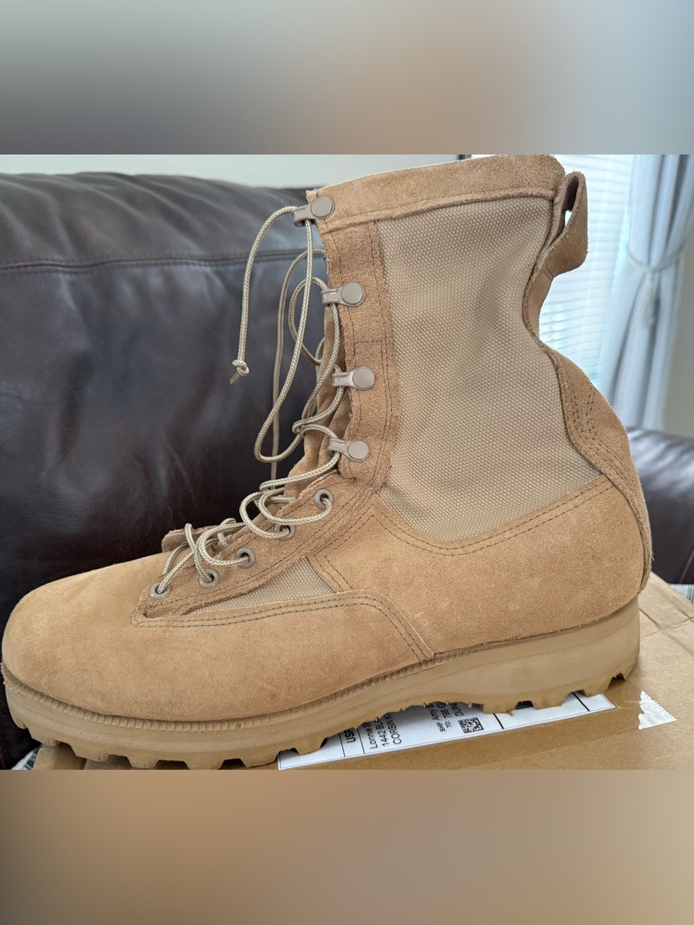 Men's Tactical Desert Tan Lace-Up Boot - Durable Field Performance